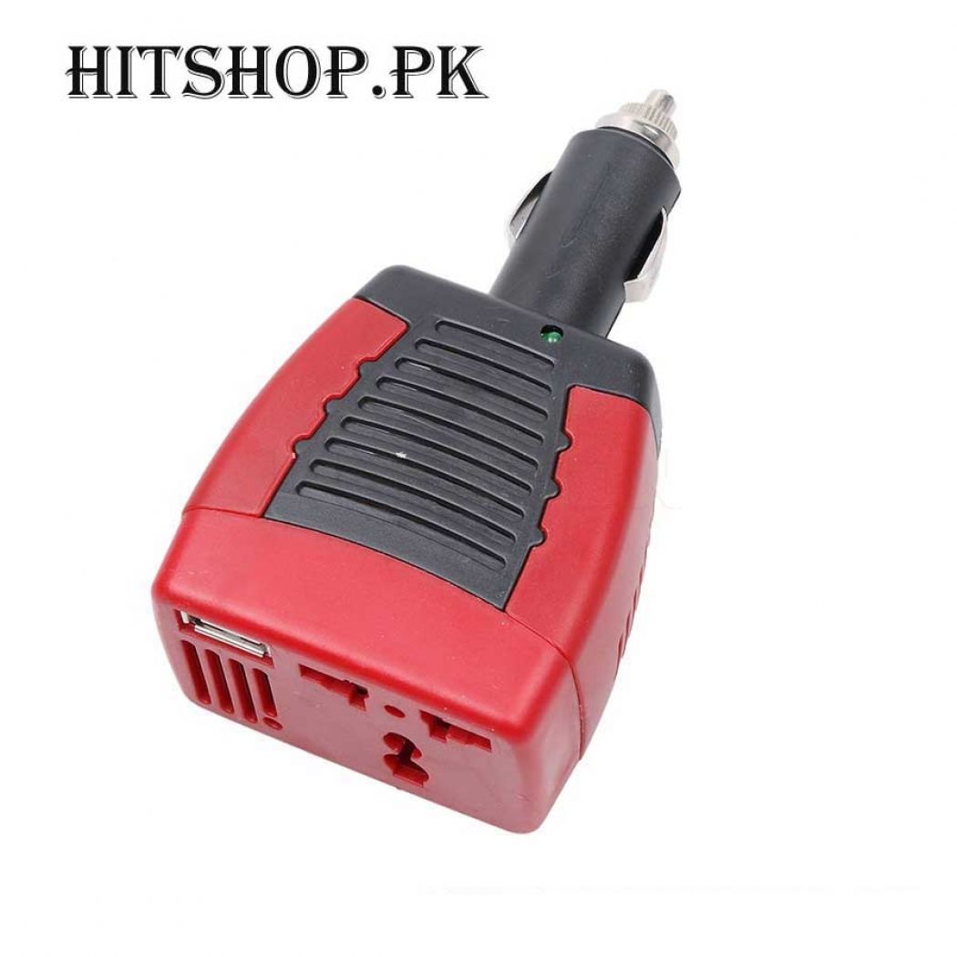 75W Car Plug DC-AC Power Inverter USB Port